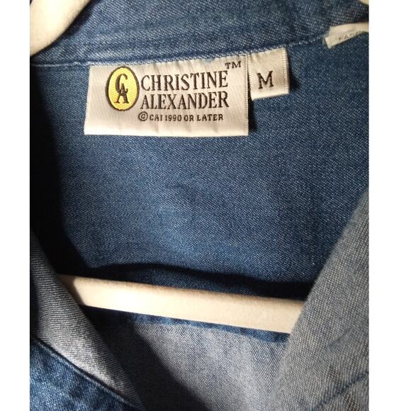Christine Alexander Casual Button Up, Rhinestone Lighthouse - M - Picture 3 of 9